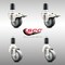 Service Caster 3.5 Inch 316SS Thermoplastic Rubber 1-5/8 Inch Stem Caster Lock Brake SCC, 2PK SCC-SS316TTLEX20S3514-TPRB-2-S-2-158 - alternate 3